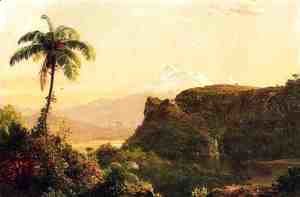 Frederic Edwin Church - Tropical Landscape I