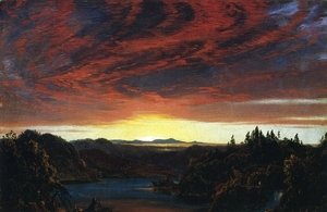 Frederic Edwin Church - Twilight, a Sketch
